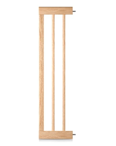 Zubehör Babyschutzgitter Miko PEFC Buchenholz von BOMI | Verlängerung 20 cm | Verbreiterungen Türschutzgitter | Extensions Klemmgitter für Babys, Kleinkinder & Tiere Türgitterverlängerung in Schwarz von Bomi