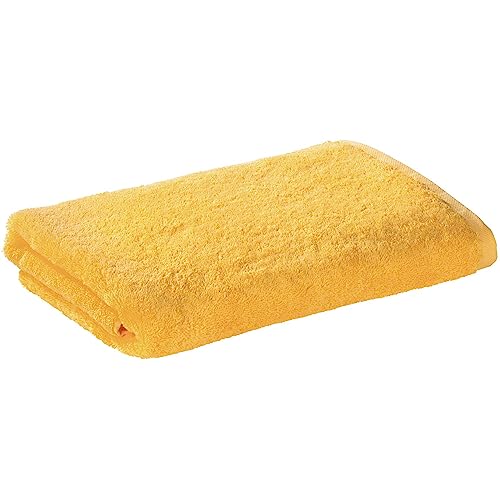Bomlins® hochwertige Duschtücher 70x140 cm aus 100% ägyptische Baumwolle 650g/m², Oeko-TEX® 100 + hochwertig, extrem saugstarke, langlebiges Duschtuch (Gelb) von Bomlins