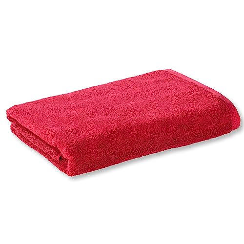 Bomlins® hochwertige Duschtücher 70x140 cm aus 100% ägyptische Baumwolle 650g/m², Oeko-TEX® 100 + hochwertig, extrem saugstarke, langlebiges Duschtuch (Rot) von Bomlins