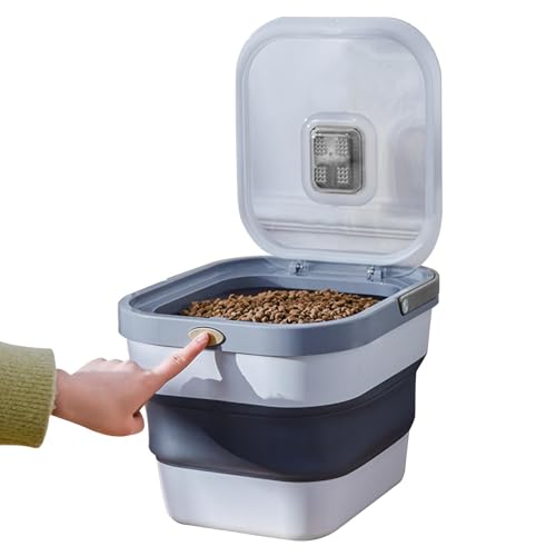 BommFu Aufbewahrungsbox Für Hundefutter | Luftdichter Faltbarer Futterbox Für Hundefutter | Katzenfutter Und Vogelfutter Aufbewahrungsbox - Für Mehl Müsli Reis Tierfutterbehälter BommFu Aufbewahrungsbox Für Hundefutter | Luftdichter Faltbarer Futterbox Für Hundefutter | Katzenfutter Und Vogelfutter Aufbewahrungsbox - Für Mehl Müsli Reis Tierfutterbehälter von BommFu