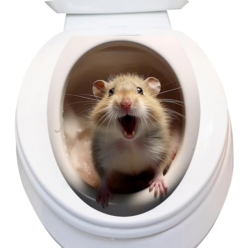 Aufkleber Für Toilettendeckel | -Aufkleber Für Toilettensitz | Wasserdichte Aufkleber Für Toilettendeckel | WC Deckel Klo Aufkleber Sticker - Lustig Toilettendeckel Aufkleber von BommFu