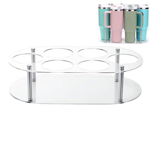 BommFu Becherhalter Organizer | Wasserflaschen-Organizer | Acrylglas Mit 6 Fächern | Küchen Und -Aufbewahrung Für Küchenschrank Arbeitsplatte Esstisch Wohnung Gastronomie BommFu Becherhalter Organizer | Wasserflaschen-Organizer | Acrylglas Mit 6 Fächern | Küchen Und -Aufbewahrung Für Küchenschrank Arbeitsplatte Esstisch Wohnung Gastronomie von BommFu