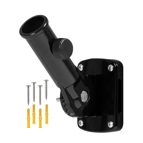 BommFu Fahnenhalter Verstellbar | Halterung Für Fahnenmast | Fahnenmasthalter Zur Wandmontage | Fahnenmasthalterung Aus Aluminiumlegierung - Flag Pole Holder von BommFu
