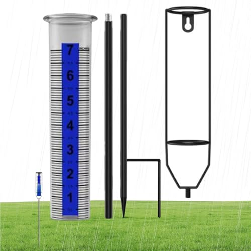 BommFu Garten Regenmesser - Regenmesser Mit Erdspieß | Regenmessgerät Für Garten Terrasse Rasen Pflanzenbeet BommFu Garten Regenmesser - Regenmesser Mit Erdspieß | Regenmessgerät Für Garten Terrasse Rasen Pflanzenbeet von BommFu