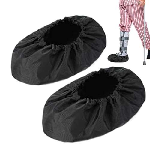 BommFu Gehschuh-Schutz Für Verstauchte Knöchel | Wiederverwendbar, Wasserdicht, Rutschfest, Für Wanderschuhe, Gips-Regenschutz von BommFu