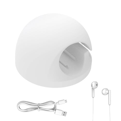 BommFu Kabelorganizer - Silikon Kabelhalter | Halteclips für Stifte und Drähte an Wand Schreibtisch Nachttisch Büro Küche als Ordnungssystem von BommFu