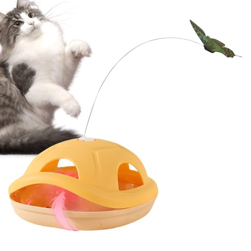 BommFu Katzenangel Spielzeug - Bereicherungsspielzeug Für Katzen,Selbstbewegende Angel Mit Schmetterling, Interaktives Spielzeug Für Bewegung Und Unterhaltung Gegen Langeweile BommFu Katzenangel Spielzeug - Bereicherungsspielzeug Für Katzen,Selbstbewegende Angel Mit Schmetterling, Interaktives Spielzeug Für Bewegung Und Unterhaltung Gegen Langeweile von BommFu