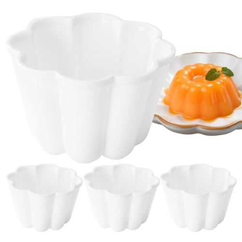 BommFu Kreative Puddingform, Kuchenform,4 Stück Antihaft-Eierkuchenform - Blumenförmige Tortenbrot- und Kuchenform, Kuchentörtchen-Backwerkzeug zum Topfbacken BommFu Kreative Puddingform, Kuchenform,4 Stück Antihaft-Eierkuchenform - Blumenförmige Tortenbrot- und Kuchenform, Kuchentörtchen-Backwerkzeug zum Topfbacken von BommFu