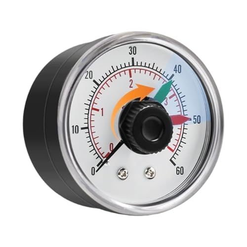 BommFu Poolfilter Manometer - Filterdruck Manometer Ersatz - Wasserdicht 4Bar Präzises Messgerät Für Pool Spa Aquarium Wasser Überwachung von BommFu