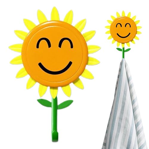 BommFu Sonnenblumen Wand Haken - Sonnenblume Niedliche Wand Haken Für Kleider | Ausziehbar Blumen Design Starke Selbstklebend Wasserdicht Für Schlüssel Taschen Küche BommFu Sonnenblumen Wand Haken - Sonnenblume Niedliche Wand Haken Für Kleider | Ausziehbar Blumen Design Starke Selbstklebend Wasserdicht Für Schlüssel Taschen Küche von BommFu