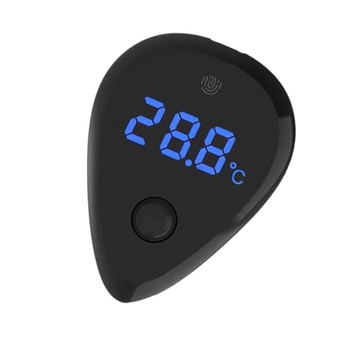 BommFu Temperaturüberwachung Für Aquarien, Digitales Thermometer, Berührungsempfindliche LED-Anzeige Für Schildkrötenbecken, Haushalt, Öffentliche Aquarien, Haustiergeschäfte Und von BommFu