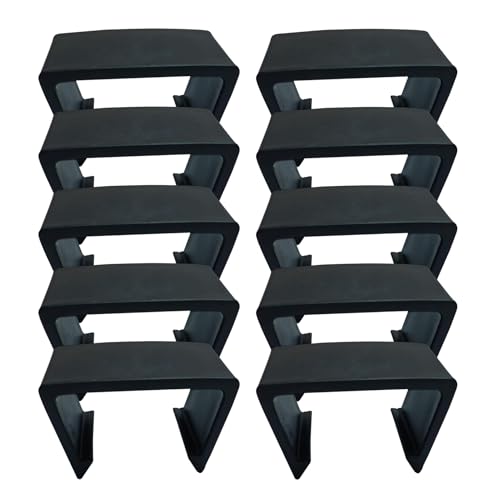 BommFu Terassenmöbel Clips Für Sektionale Sets | Sicherung Von Gartenmöbeln Gegen Wind | Stabile Halter Zur Befestigung Als Ersatz Für Gartentisch Gartenzaun Couch von BommFu