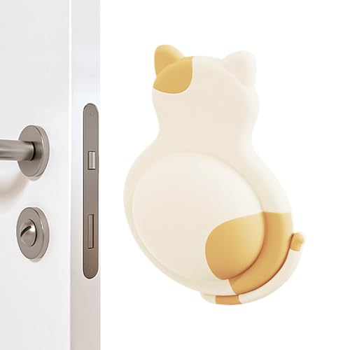 BommFu Türgriff Wandschutz,Cartoon Tier Wandschutz | Klebender Türstopper Für Kühlschrank Schrank Glas Kopfbrett Eingangsbereich von BommFu