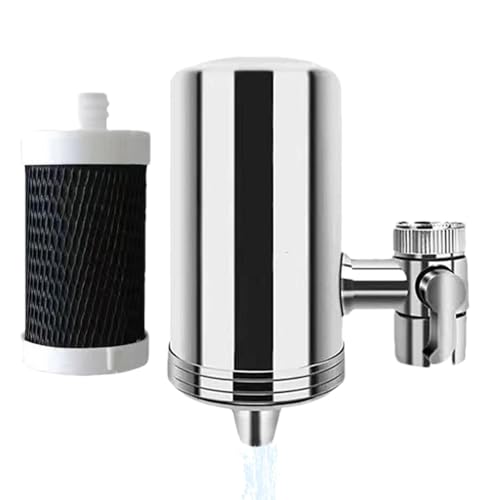 BommFu Wasserreiniger für Waschbecken, Wasserhahnfilter | Leitungswasserfilter-Reinigungssystem | Wasserfilter für Badezimmer und Küchenspüle zur Beseitigung von Schwermetallen, zur Reduzierung von von BommFu