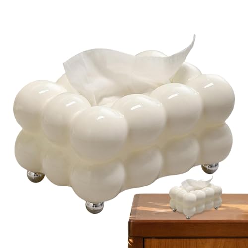Zuckerwatte Tissue Box | Kreativ Kosmetiktücher Box | Haushalts Wohnzimmer Papier Aufbewahrungsbox - Restaurant KTV Modernes Design Tissue Box von BommFu