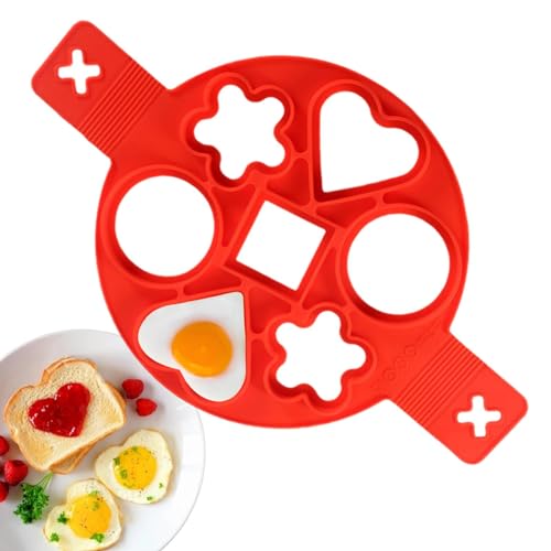 Silikon Pfannkuchenform | Silikon Eierfritteuse | Wiederverwendbare Omelette Kuchenform | Nonstick Pfannkuchen Form 7-Loch-Design In Verschiedenen Formen - Für Omeletts von BommFu