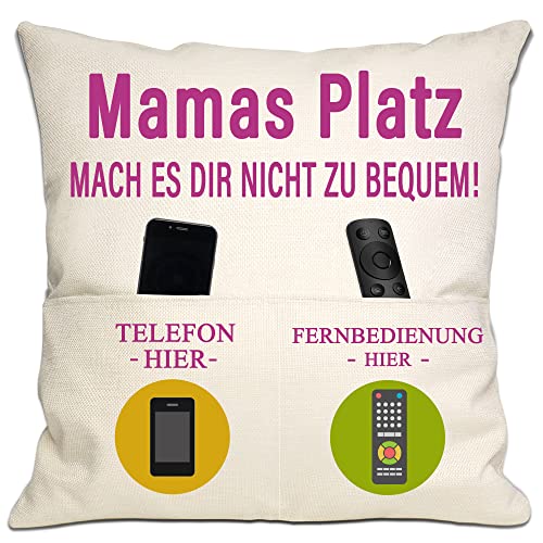 Bommex Tasche Kissenbezug für Mama von Tochter Sohn Mama Geburtstag Geschenk Familie Geschenk Weihnachten (Mama) von Bommex