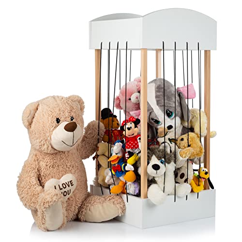 Bomodoro. my Zoo - Plüsch-Organizer für Kindermöbel Montessori zur Aufbewahrung von Spielzeug und Aufbewahrung von Plüschtieren oder Bällen, 85 x 40 x 40 cm von Bomodoro