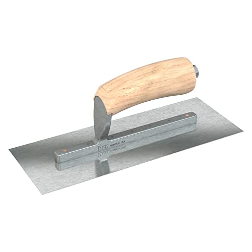 Bon 66-300 Finish-Kelle – quadratisch – Rasiermesser Edelstahl – 10,5 x 4 – Holzgriff von Bon
