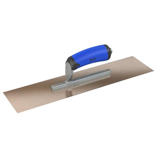 Bon 67-137 11.5-in x 4-in Golden Stainless Steel Square End Finish Trowel with Comfort Wave Handle - Short Shank von Bon Tool
