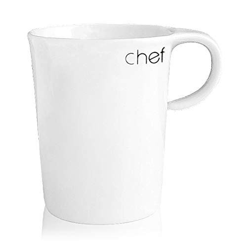 BonApart Becher Kaffeebecher Teebecher Henkelbecher mit Schriftzug Made in Germany (Chef) von BonApart