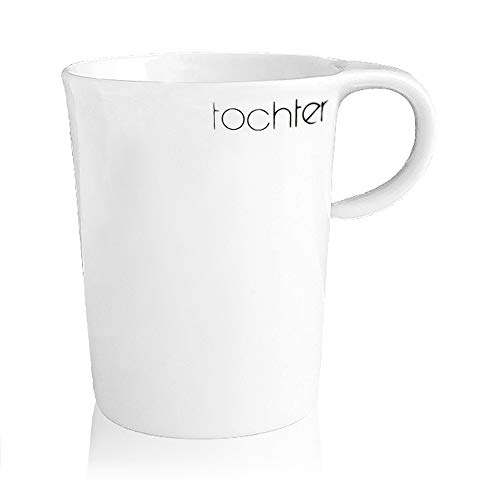 BonApart Becher Kaffeebecher Teebecher Henkelbecher mit Schriftzug Made in Germany (Tochter) von BonApart