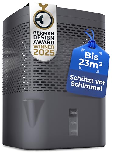 BonAura® Luftentfeuchter ohne Strom - Raumentfeuchter für Keller, Bad uvm. - 680g Luftenfeuchter Nachfüllpack inklusive - Entfeuchter und Luftentfeuchter Granulat im Set - Schutz vor Schimmel von BonAura