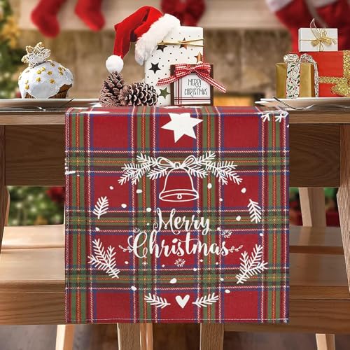 BonBotimen Weihnachten Tischläufer Leinen Modern 33x183cm Weihnachts Tischläufer Rot Table Runner Christmas Winter Geometrisch Gitter Weihnachtstischdecken Tisch Läufer für Urlaub Esszimmer Esstisch BonBotimen Weihnachten Tischläufer Leinen Modern 33x183cm Weihnachts Tischläufer Rot Table Runner Christmas Winter Geometrisch Gitter Weihnachtstischdecken Tisch Läufer für Urlaub Esszimmer Esstisch von BonBotimen