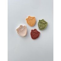 Erdbeer Cookie Cutter - Frühlings-Ausstecher Stempel-Set | Beere-Ausstechform 3D Gedruckt von BonBunnyBake