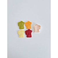 Kaffeekanne-Ausstechform | Liebe Herz Moka Pot Cookie Cutter Stempel Set Espresso Kaffeemaschine Ausstechform 3D Gedruckt von BonBunnyBake