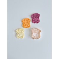 Mops Hund Ausstecher | Tier & Haustier Cookie Cutter Stempel-Set Welpe Fondant Formen 3D Gedruckt von BonBunnyBake