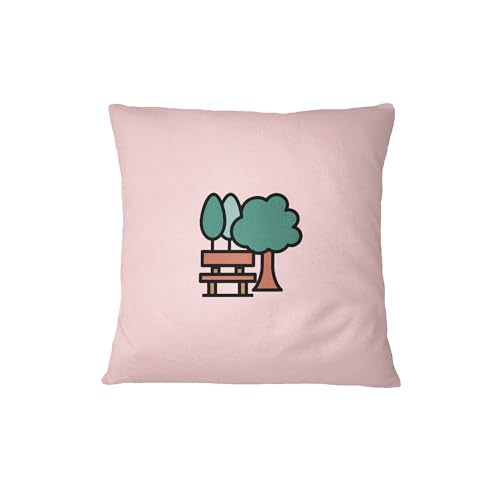 Bona Basics, Dekorativer Kissenbezug, dekorativer Kissenbezug, Heimdekoration, für Sofa, Café, Größe: 60 x 60 cm, Farbe: Hellrosa Bona Basics, Dekorativer Kissenbezug, dekorativer Kissenbezug, Heimdekoration, für Sofa, Café, Größe: 60 x 60 cm, Farbe: Hellrosa von Bona Basics
