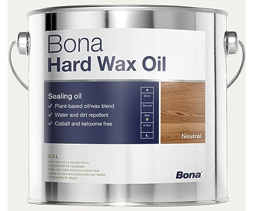 Bona Hartwachsöl 2,5 Liter extramatt, Hard Wax Oil von Bona
