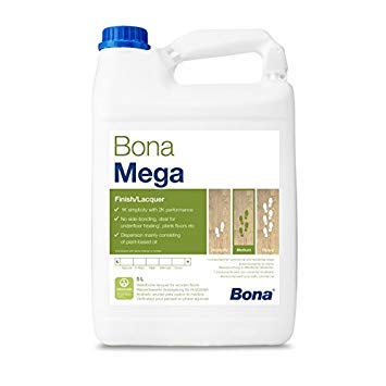 Bona Mega Parkettlack - glänzend - 5 Liter - Versiegelung, 1 K Parkettlack, Wasserlack von Bona