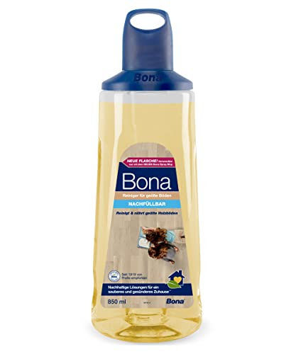 Bona Bodenreiniger für geölte Holzböden, Parkettpflege Flasche 850 ml, Kartusche für Premium Spray Mop von Bona