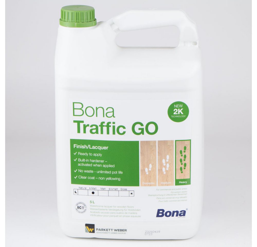Bona Treppen- und Parkettlack Bona Traffic GO 2K-Parkettlack matt 5 Liter Bona Treppen- und Parkettlack Bona Traffic GO 2K-Parkettlack matt 5 Liter von Bona