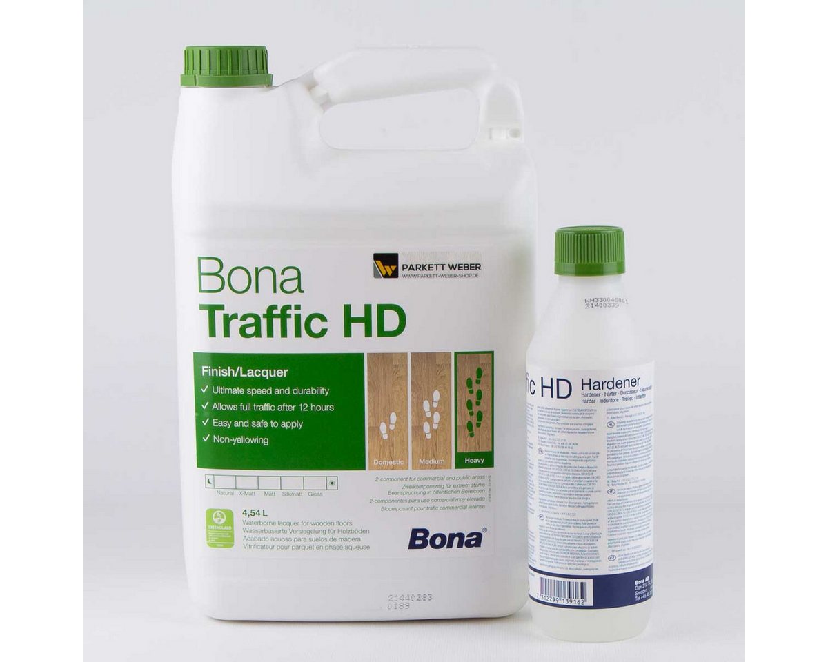 Bona Treppen- und Parkettlack Bona Traffic HD 2K-Parkettlack halbmatt 4,95 Liter Bona Treppen- und Parkettlack Bona Traffic HD 2K-Parkettlack halbmatt 4,95 Liter von Bona