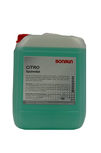 Bonalin CITRO Spülmittel Mit Citrus-Frische und Hautschutzformel im 10 Liter Kanister von Bonalin