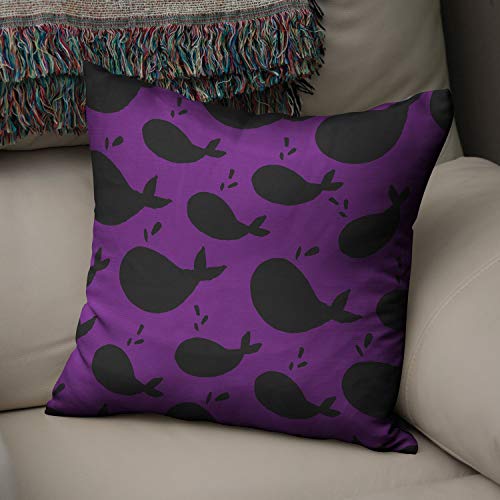 Le Jardin du Lin Kissen Zierkissenbezug Kissenbezug, Lila & Schwarz Dekoration, Für Zuhause Autos Büro Sofa Wohnzimmer Couch Schlafzimmer Dekor, 50x50 Cm - Entworfen und hergestellt in der Türkei Le Jardin du Lin Kissen Zierkissenbezug Kissenbezug, Lila & Schwarz Dekoration, Für Zuhause Autos Büro Sofa Wohnzimmer Couch Schlafzimmer Dekor, 50x50 Cm - Entworfen und hergestellt in der Türkei von Bonamaison