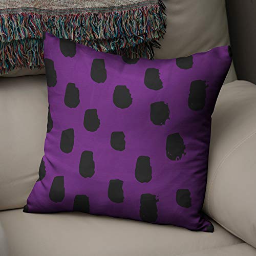 Le Jardin du Lin Kissen Zierkissenbezug Kissenbezug, Lila & Schwarz Dekoration, Weich Bequem, Für Zuhause Autos Büro Sofa Wohnzimmer Couch Schlafzimmer Dekor, 43x43 Cm - Hergestellt in der Türkei Le Jardin du Lin Kissen Zierkissenbezug Kissenbezug, Lila & Schwarz Dekoration, Weich Bequem, Für Zuhause Autos Büro Sofa Wohnzimmer Couch Schlafzimmer Dekor, 43x43 Cm - Hergestellt in der Türkei von Bonamaison