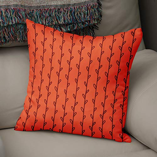 Le Jardin du Lin Kissen Zierkissenbezug Kissenbezug, Orange & Bordeaux Dekoration, Weich Bequem, Für Zuhause Autos Büro Sofa Wohnzimmer Couch Schlafzimmer Dekor, 43x43 Cm - Hergestellt in der Türkei von Bonamaison