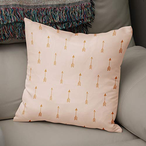 Le Jardin du Lin Kissen Zierkissenbezug Kissenbezug, Orange & Off White Dekoration, Weich Bequem, Für Zuhause Autos Büro Sofa Wohnzimmer Couch Schlafzimmer Dekor, 43x43 Cm - Hergestellt in der Türkei von Bonamaison