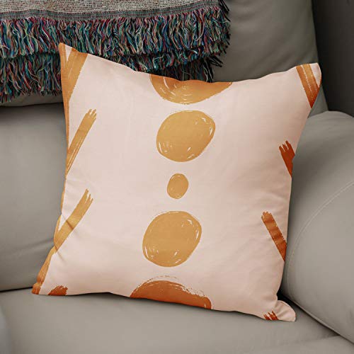 Le Jardin du Lin Kissen Zierkissenbezug Kissenbezug, Orange & Off White Dekoration, Weich Bequem, Für Zuhause Autos Büro Sofa Wohnzimmer Couch Schlafzimmer Dekor, 43x43 Cm - Hergestellt in der Türkei Le Jardin du Lin Kissen Zierkissenbezug Kissenbezug, Orange & Off White Dekoration, Weich Bequem, Für Zuhause Autos Büro Sofa Wohnzimmer Couch Schlafzimmer Dekor, 43x43 Cm - Hergestellt in der Türkei von Bonamaison