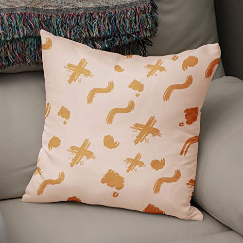 Le Jardin du Lin Kissen Zierkissenbezug Kissenbezug, Orange & Off White Dekoration, Weich Bequem, Für Zuhause Autos Büro Sofa Wohnzimmer Couch Schlafzimmer Dekor, 43x43 Cm - Hergestellt in der Türkei Le Jardin du Lin Kissen Zierkissenbezug Kissenbezug, Orange & Off White Dekoration, Weich Bequem, Für Zuhause Autos Büro Sofa Wohnzimmer Couch Schlafzimmer Dekor, 43x43 Cm - Hergestellt in der Türkei von Bonamaison
