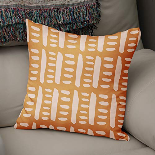 Le Jardin du Lin Kissen Zierkissenbezug Kissenbezug, Orange & Off White Dekoration, Weich Bequem, Für Zuhause Autos Büro Sofa Wohnzimmer Couch Schlafzimmer Dekor, 43x43 Cm - Hergestellt in der Türkei Le Jardin du Lin Kissen Zierkissenbezug Kissenbezug, Orange & Off White Dekoration, Weich Bequem, Für Zuhause Autos Büro Sofa Wohnzimmer Couch Schlafzimmer Dekor, 43x43 Cm - Hergestellt in der Türkei von Bonamaison