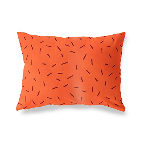 BonaMaison Kissenbezug Zierkissenbezug Orange-Bordeaux Kissenbezug, Für Bett, Auto, Sofa, Haus, Wohnzimmer, Schlafzimmer, Dekoration, 45x60 cm - Entworfen und hergestellt in der Türkei von Bonamaison