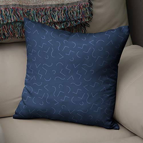 BonaMaison Kissen Zierkissenbezug Kissenbezug, Blau Dekoration, Weich Bequem, Für Zuhause Autos Büro Sofa Wohnzimmer Couch Schlafzimmer Dekor, 43x43 cm - Hergestellt in der Türkei von Bonamaison