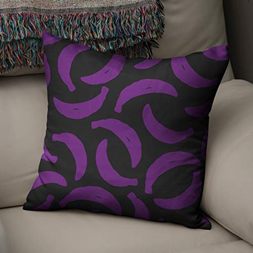 Le Jardin du Lin Kissen Zierkissenbezug Kissenbezug, Lila & Schwarz Dekoration, Für Zuhause Autos Büro Sofa Wohnzimmer Couch Schlafzimmer Dekor, 43x43 Cm - Entworfen und hergestellt in der Türkei Le Jardin du Lin Kissen Zierkissenbezug Kissenbezug, Lila & Schwarz Dekoration, Für Zuhause Autos Büro Sofa Wohnzimmer Couch Schlafzimmer Dekor, 43x43 Cm - Entworfen und hergestellt in der Türkei von Bonamaison