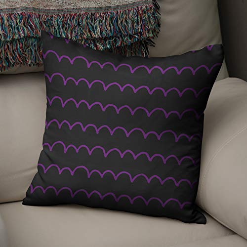 Le Jardin du Lin Kissen Zierkissenbezug Kissenbezug, Lila & Schwarz Dekoration, Für Zuhause Autos Büro Sofa Wohnzimmer Couch Schlafzimmer Dekor, 50x50 Cm - Entworfen und hergestellt in der Türkei Le Jardin du Lin Kissen Zierkissenbezug Kissenbezug, Lila & Schwarz Dekoration, Für Zuhause Autos Büro Sofa Wohnzimmer Couch Schlafzimmer Dekor, 50x50 Cm - Entworfen und hergestellt in der Türkei von Bonamaison