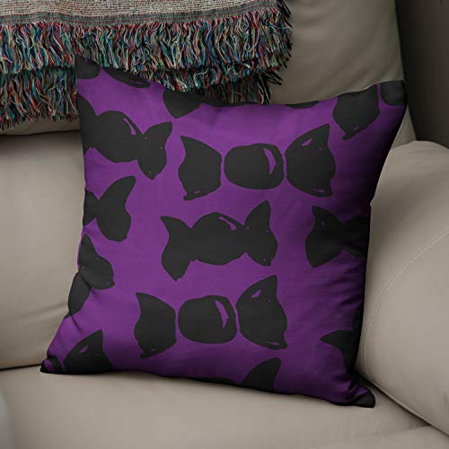Le Jardin du Lin Kissen Zierkissenbezug Kissenbezug, Lila & Schwarz Dekoration, Für Zuhause Autos Büro Sofa Wohnzimmer Couch Schlafzimmer Dekor, 50x50 Cm - Entworfen und hergestellt in der Türkei Le Jardin du Lin Kissen Zierkissenbezug Kissenbezug, Lila & Schwarz Dekoration, Für Zuhause Autos Büro Sofa Wohnzimmer Couch Schlafzimmer Dekor, 50x50 Cm - Entworfen und hergestellt in der Türkei von Bonamaison